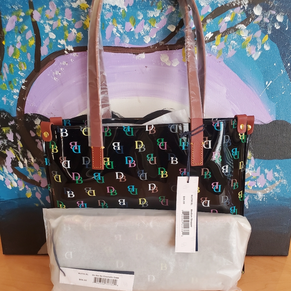 COPY - Dooney and Bourke shopper and cosmetic bag